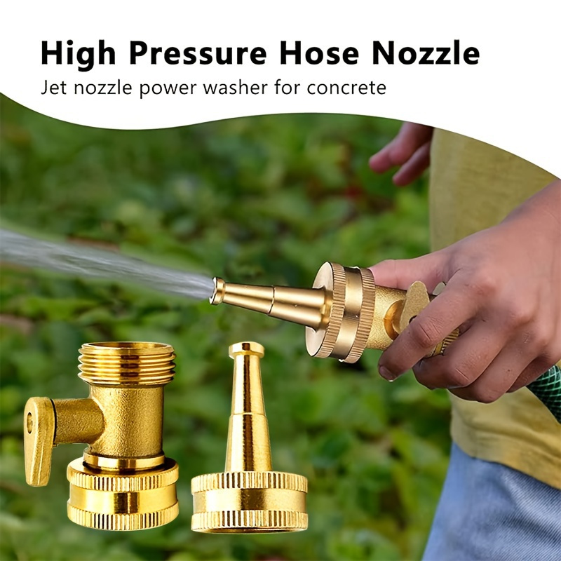 Garden Hose Nozzle - Conjunto de 2 Bicos de Latão