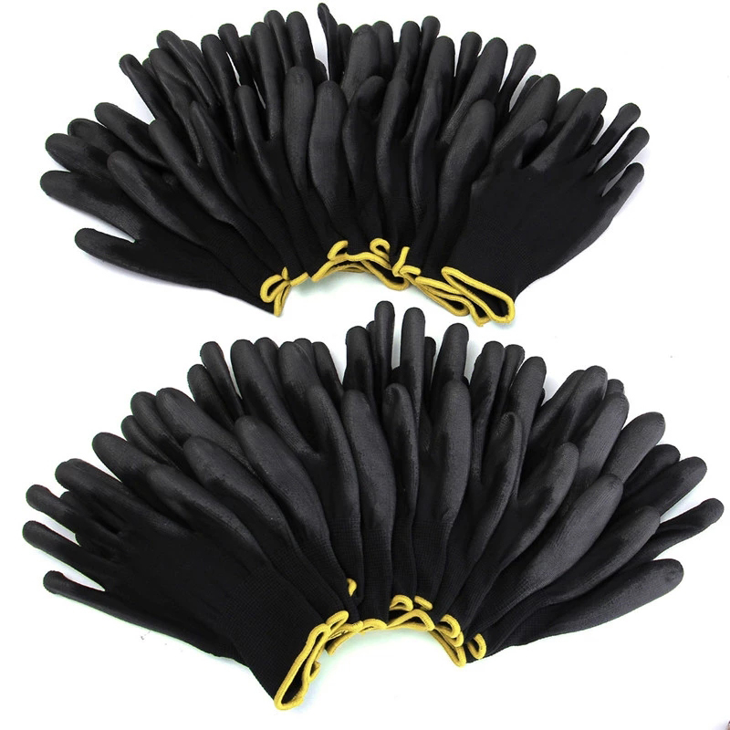 Gardening Tools Gloves - 10 pares de poliéster náilon revestimento