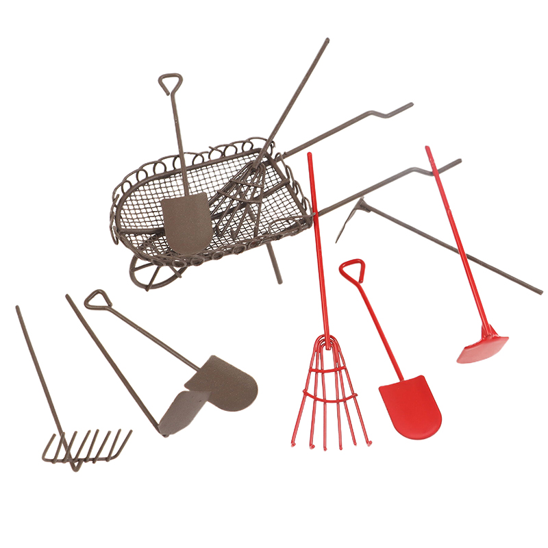 Gardening Tools Hoe - 1/12 casa de bonecas simulação kit