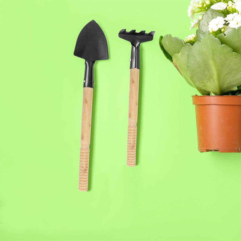Gardening Tools Hoe - 5 Peças de Cabo de Madeira