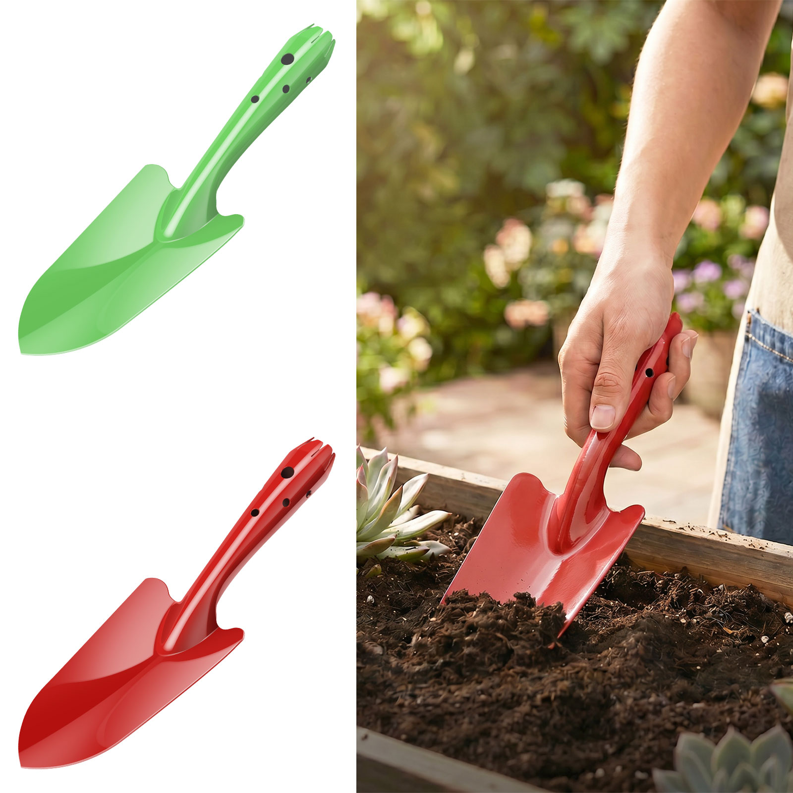 Gardening Tools Hoe - Pá de Jardim de Metal Resistente