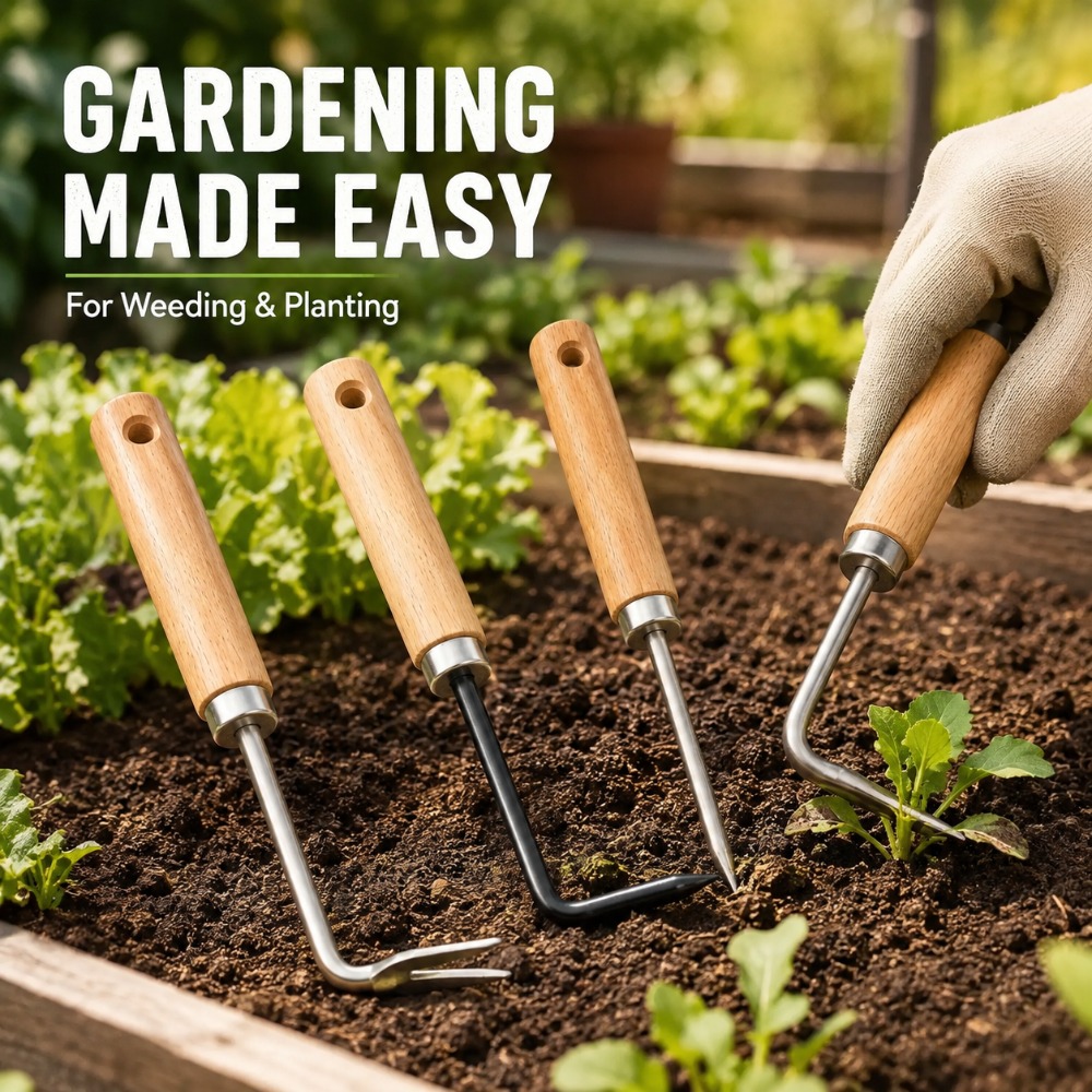 Gardening Tools Hoe - Removedor de Raízes, Ferramenta Multifuncional para