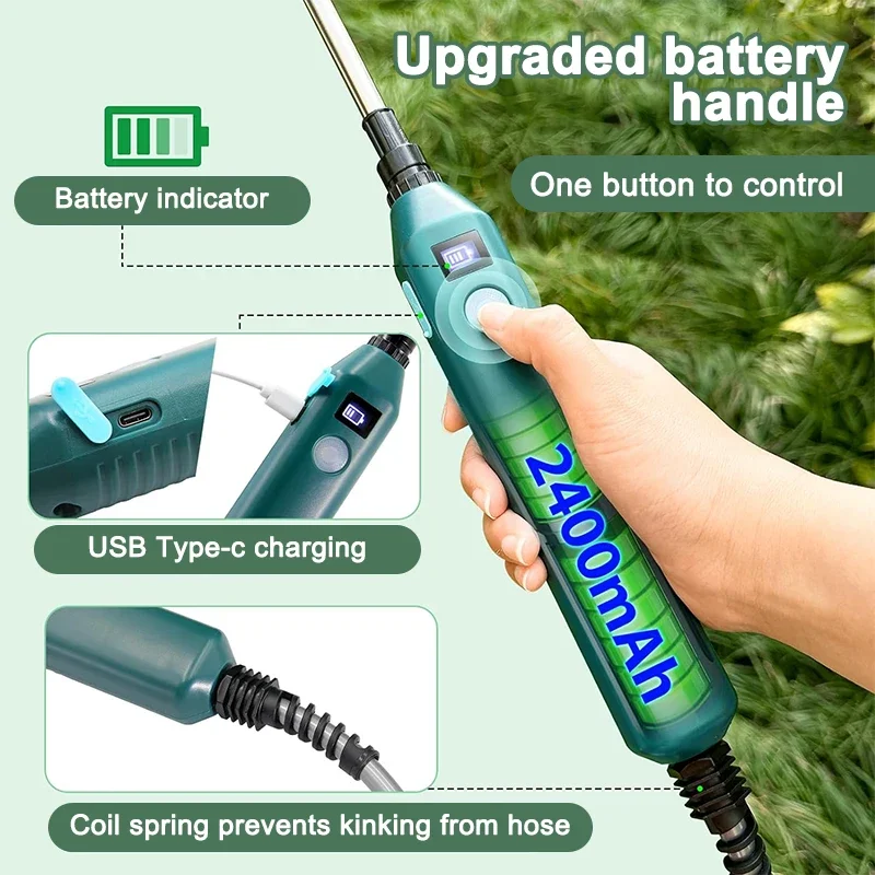 Gardening Tools Lowes - Pulverizador elétrico de jardim 2400mAh, ferramenta