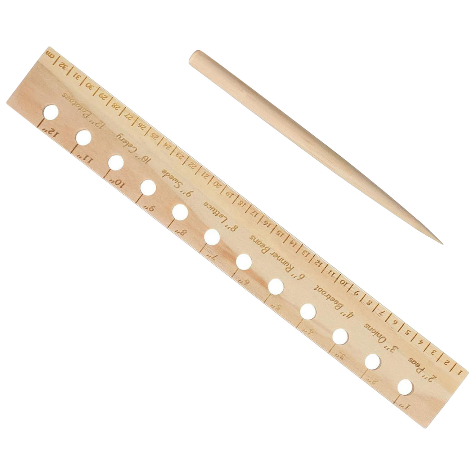 Régua de Plantio em Madeira Só - Gardening Tools For Beginners avaliação e preço