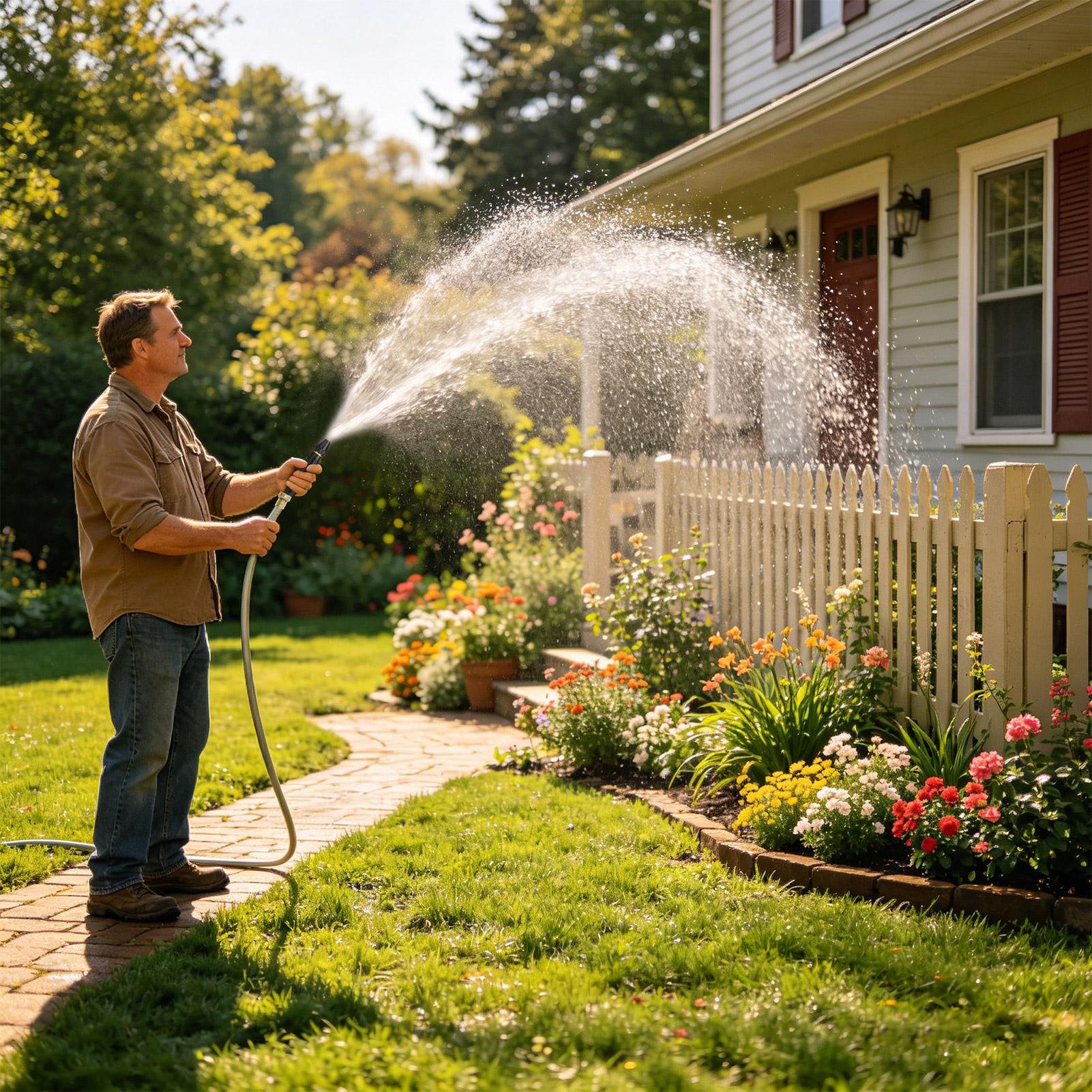 Bico de Mangueira de Água de A - Garden Hose Nozzle avaliação e preço