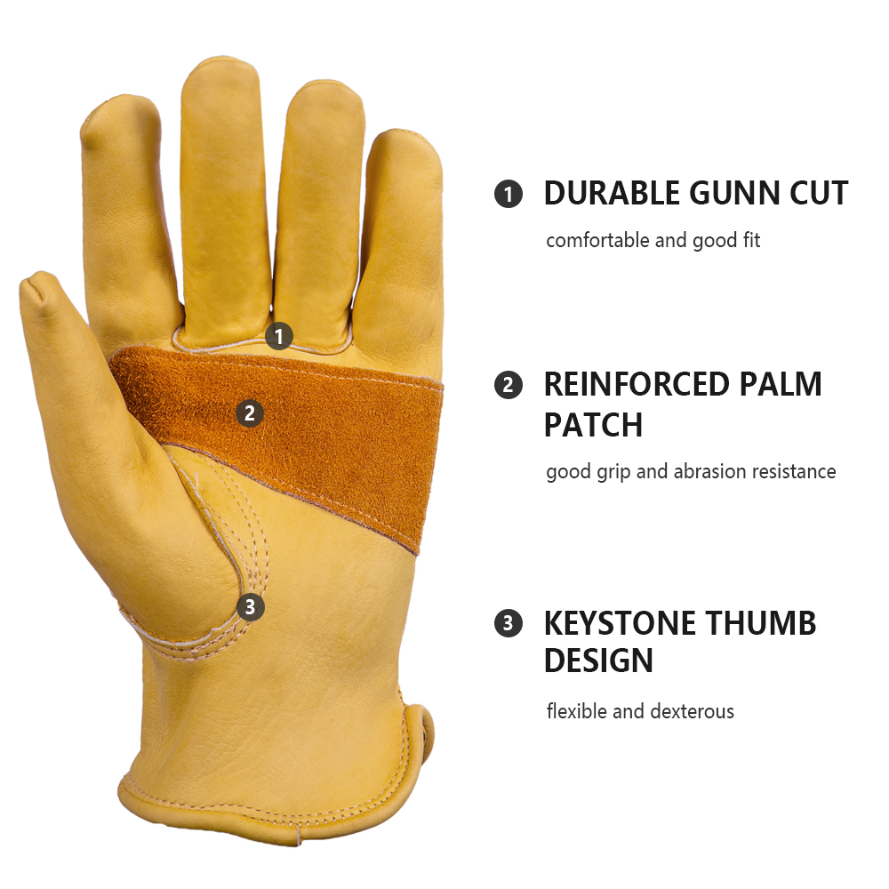 Luvas de Couro Masculinas para - Gardening Tools Gloves avaliação e preço
