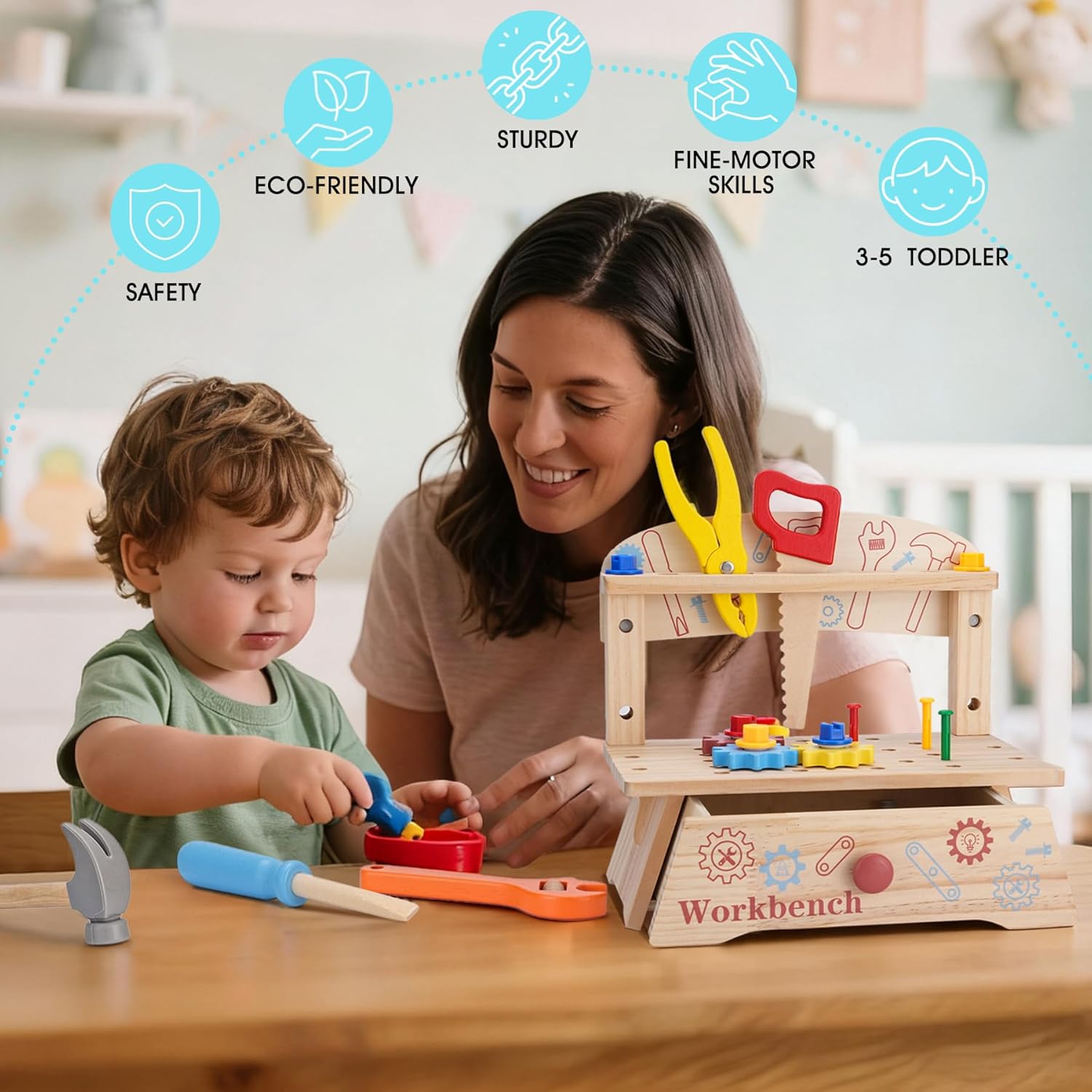 Banco de ferramentas de madeir - Gardening Tools For Beginners avaliação e preço