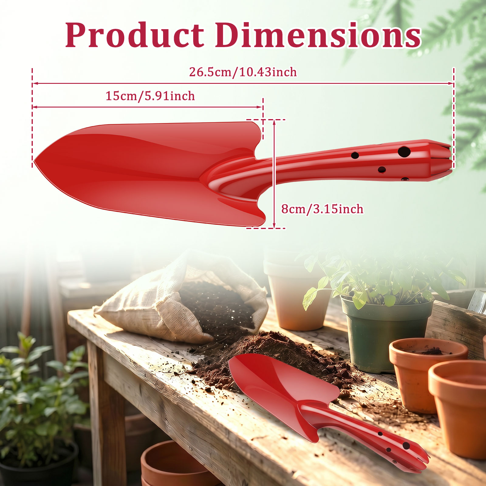 Pá de Jardim de Metal Resisten - Gardening Tools Hoe avaliação e preço