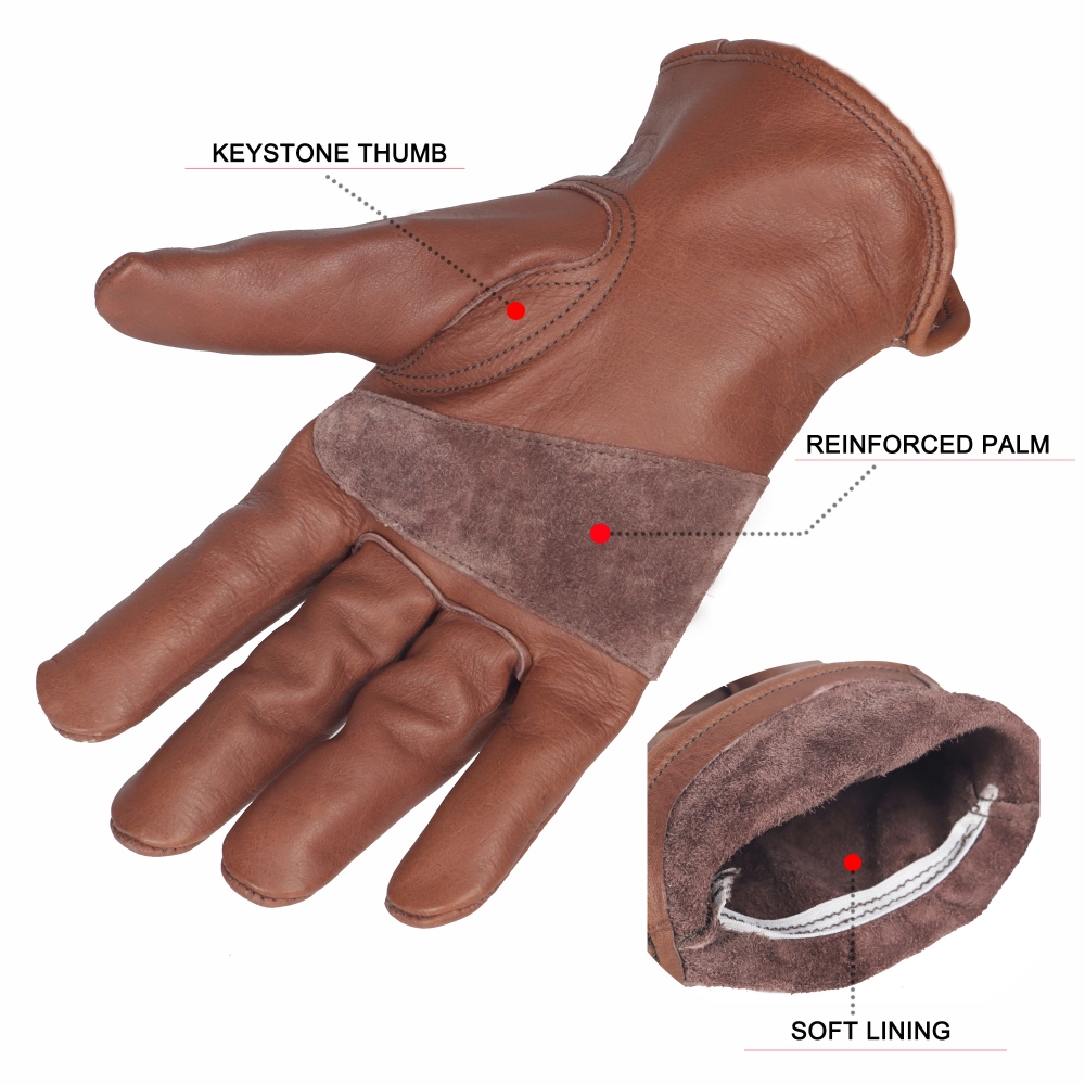 Luvas de Trabalho em Couro Ret - Gardening Tools Gloves avaliação e preço